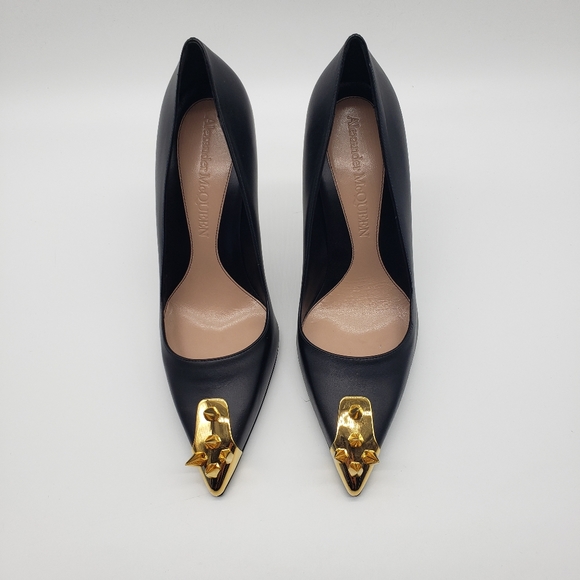 Alexander McQueen Punk Spike leather pumps - Picture 3 of 8